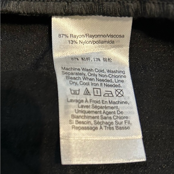 DKNY Black Wide Leg Drawstring Pants Size m - Picture 7 of 12